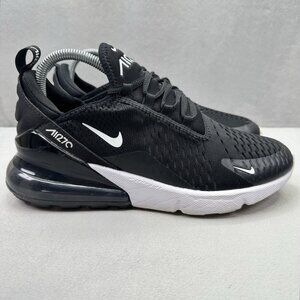 Womens Size 9 Nike Air Max 270 Shoes Black / White Athletic Running Sneakers